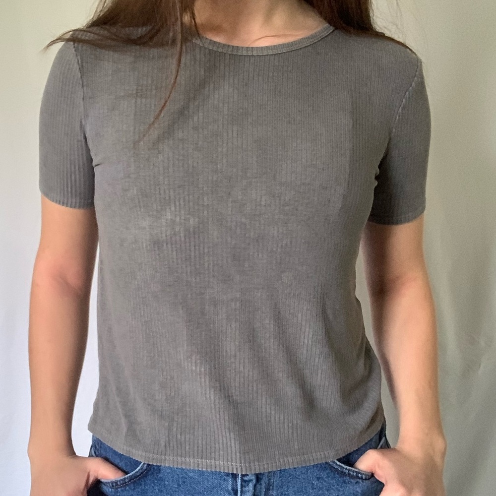 Soft Grey Short Sleeve Shirt